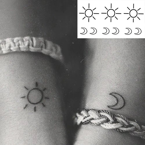 Waterproof Temporary Tattoo Sticker Flame Love Heart Flower Star Element Body Art Fake Tatto Flash Tatoo for Men Women