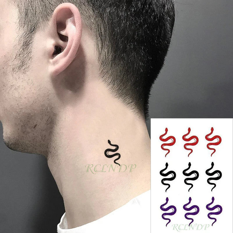 Waterproof Temporary Tattoo Sticker Flame Love Heart Flower Star Element Body Art Fake Tatto Flash Tatoo for Men Women