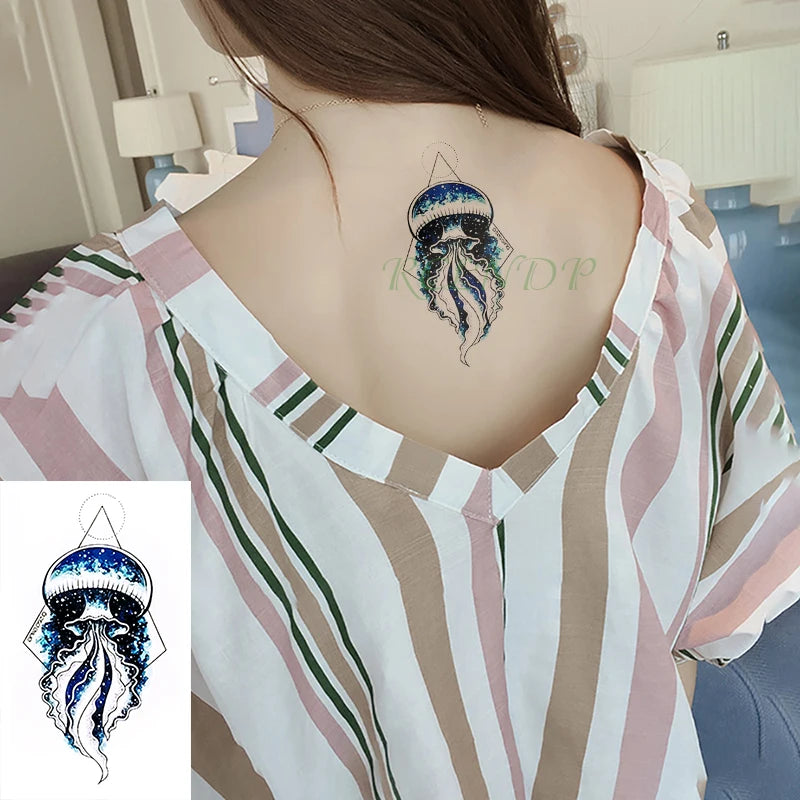 Waterproof Temporary Tattoo Sticker Flame Love Heart Flower Star Element Body Art Fake Tatto Flash Tatoo for Men Women